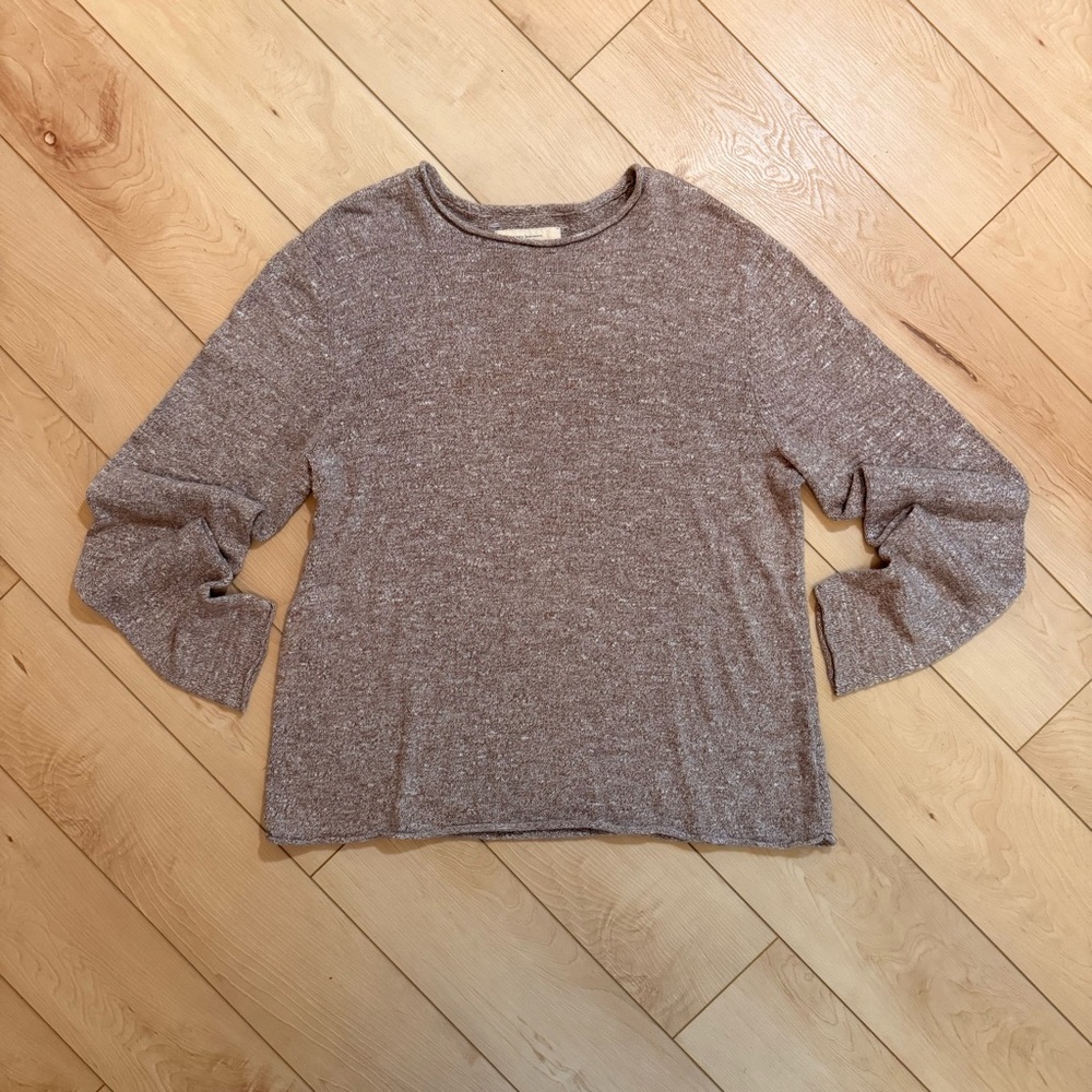 Hollister California Lightweight Sweater in Marled Brown